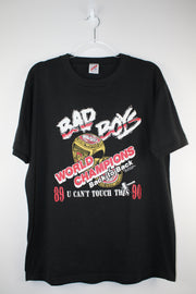 NFL Bad Boy 89-90 Back-to-back World Champions Black T-Shirt (L)