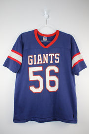 Vintage New York Giants 56 NFL Blue T-Shirt (L)