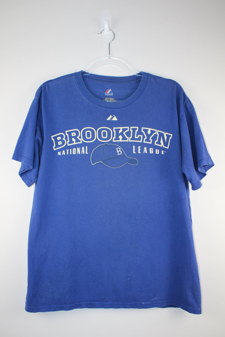 MLB Brooklyn National League Baseball Legacy Blue T-Shirt (M)