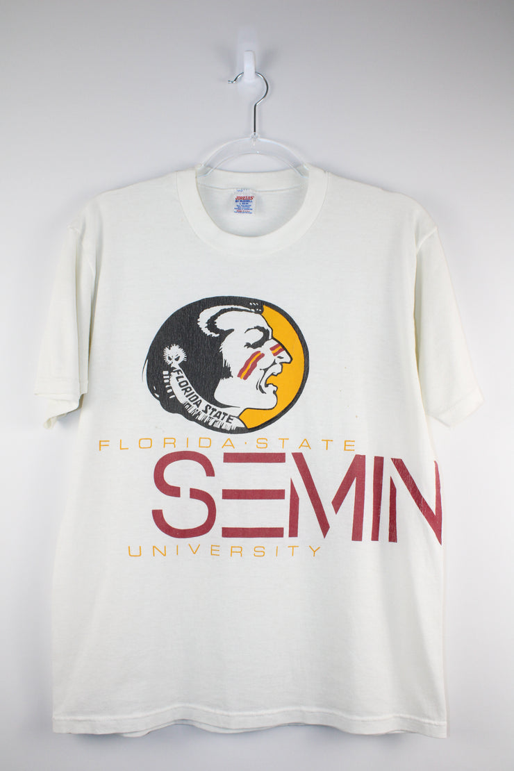 Florida State University Seminoles White T-Shirt (M)