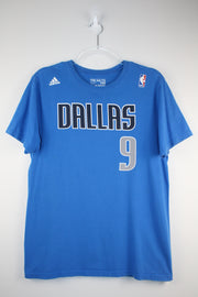 Dallas Mavericks Adidas 9 NBA Blue T-Shirt (S)