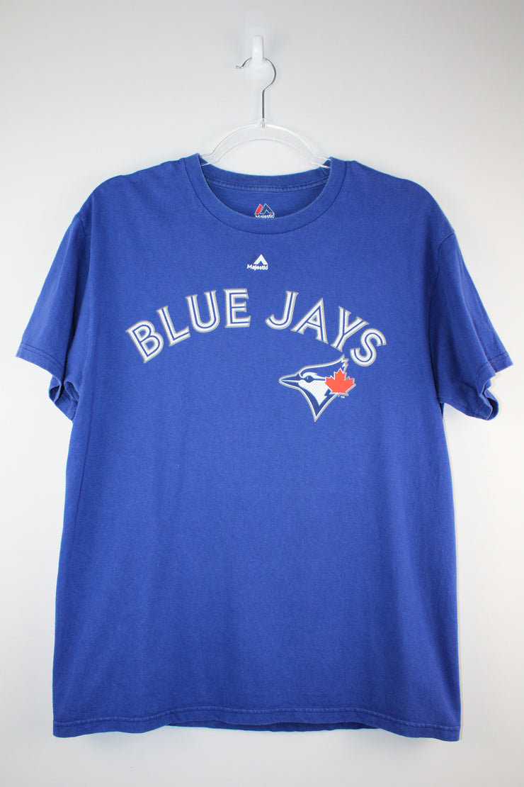 MLB Blue Jays Bautista 19 Baseball Blue T-Shirt (S)