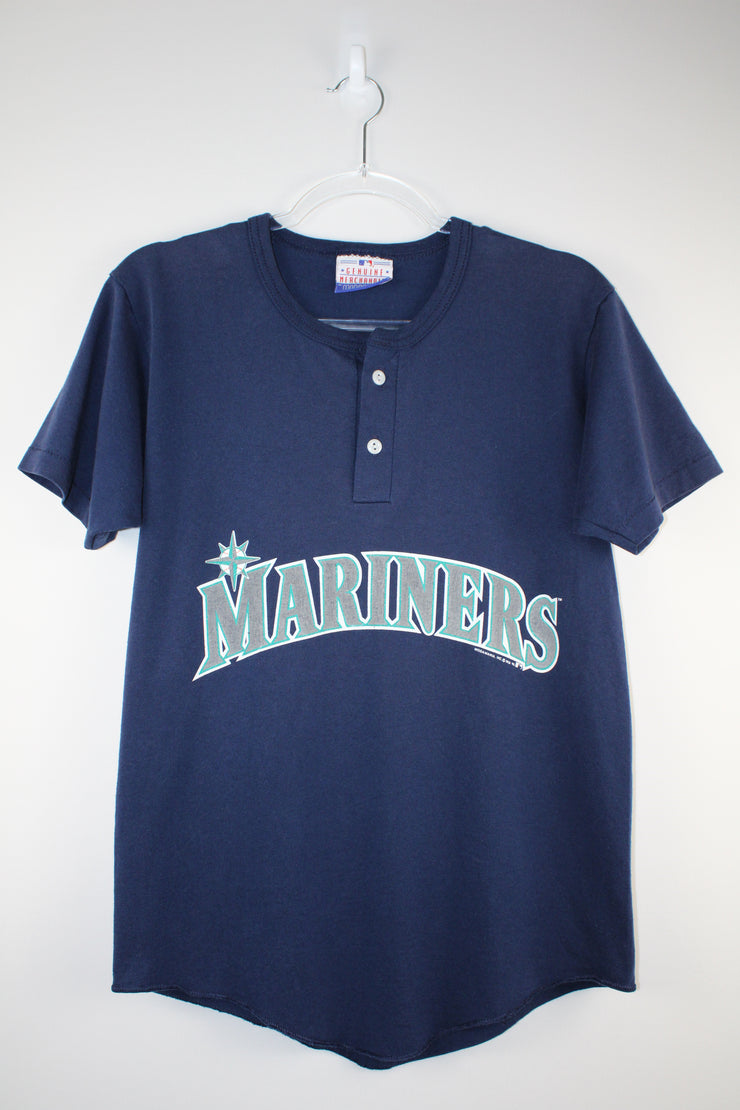 Mariners No 10 MLB Navy Blue Baseball T-Shirt (S)