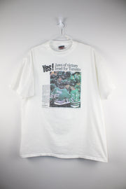 NHL White Jaws of Victory Head for Toronto White T-Shirt (XL)