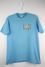 Vintage Billabong 90s Graphic Surf Blue T-Shirt (XS)