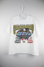 2003 MLB World Series 100th Anniversary Champions White T-Shirt (XL)