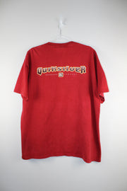 Vintage Quiksilver Surfing 90s Red T-Shirt (XL)