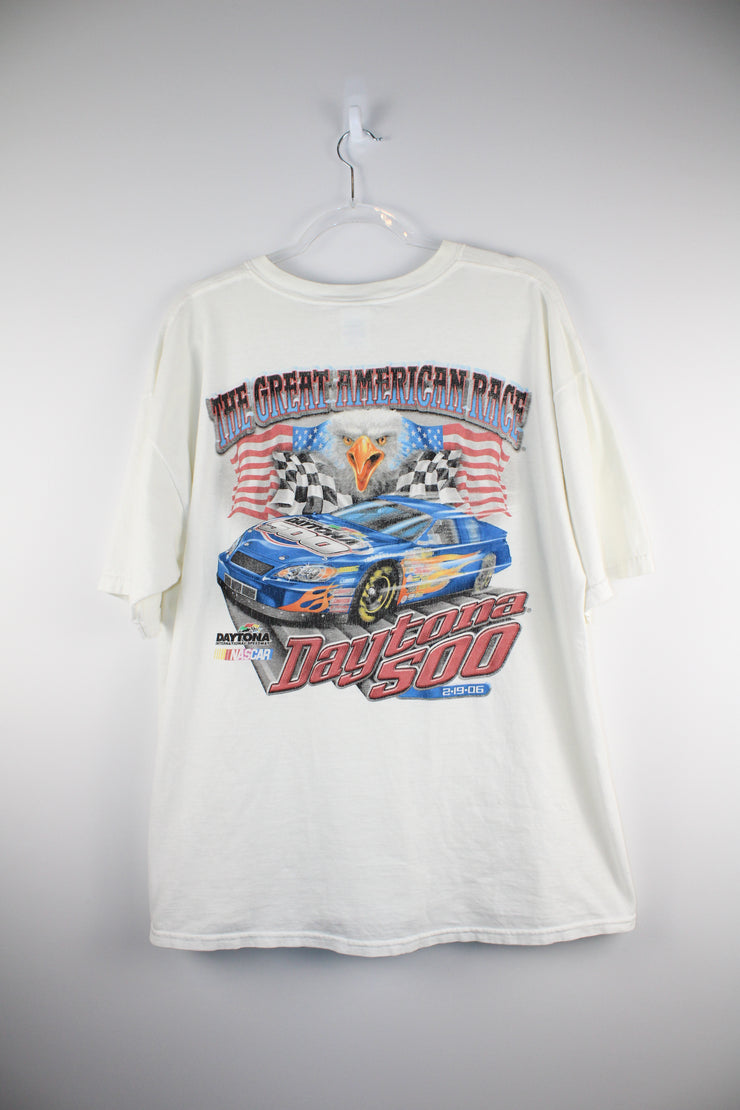 Daytona 500 2006 Nascar White T-Shirt (XL)