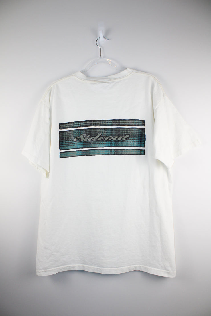 Sideout 90s Surf White T-Shirt (XL)