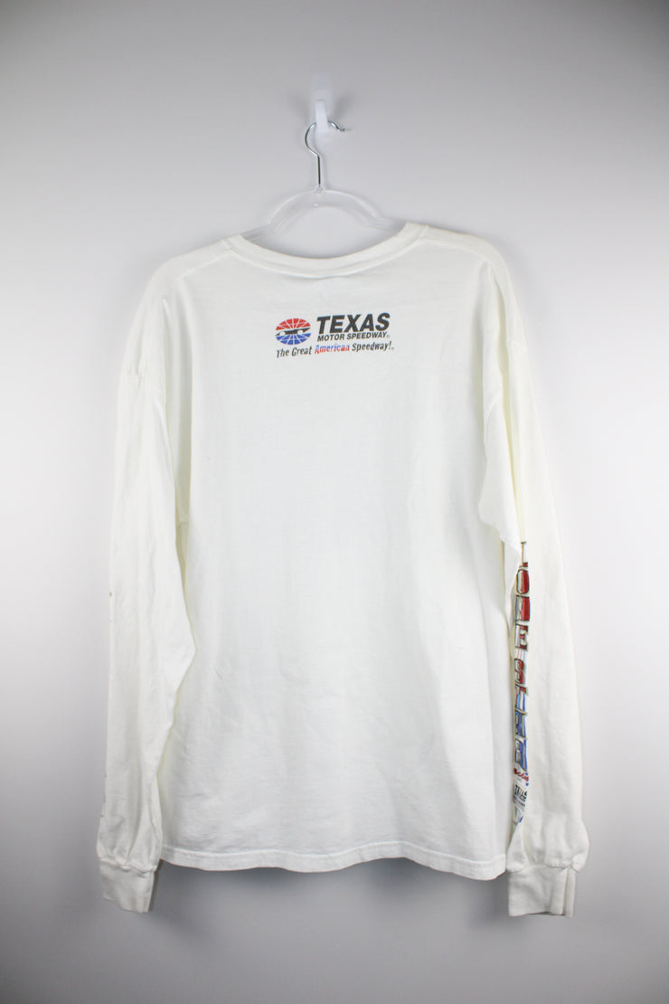 American Speedway Nascar White Long Sleeve T-Shirt (XL)