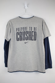 Nike Prepare to be Crushed Long Sleeve Grey T-Shirt (XS)