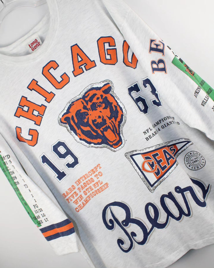 1963 Classic Half Sleeve NFL Chicago Bears World Champions Grey T-Shirt (2XL)