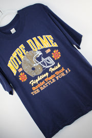 Notre Dame 1989 Fighting Irish Sunkist Fiesta Bowl Navy Blue T-Shirt (M)