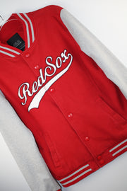 MLB Redsox Baseball Retro Varsity Style Red Jacket (M)