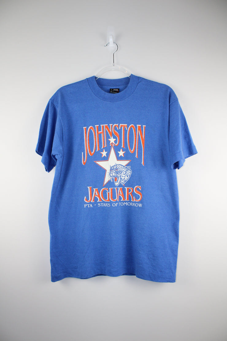 Johnston Jaguars PTA Stars of Tomorrow Basketball Blue T-Shirt (L)