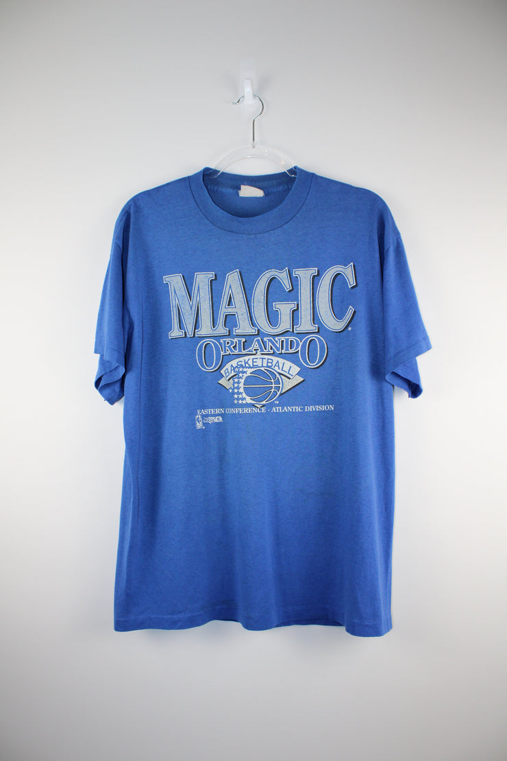 NBA Orlando Magic Basketball Vintage Blue T-Shirt (L)