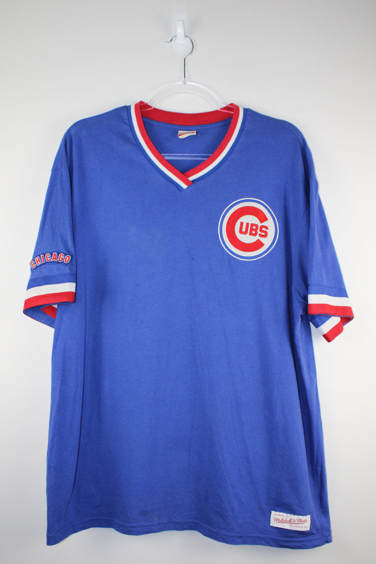 Mitchell & Ness Vintage Chicago Cubs MLB Baseball Blue T-Shirt (L)