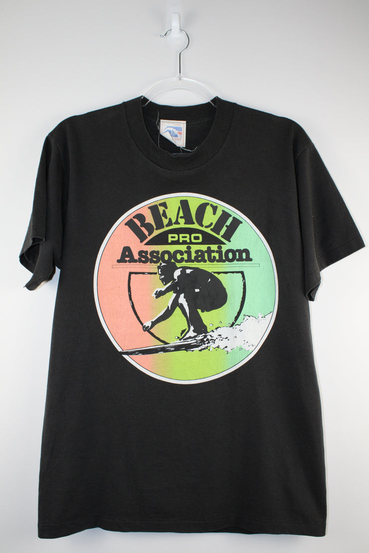 Beach Pro Association Surf Black T-Shirt (M)