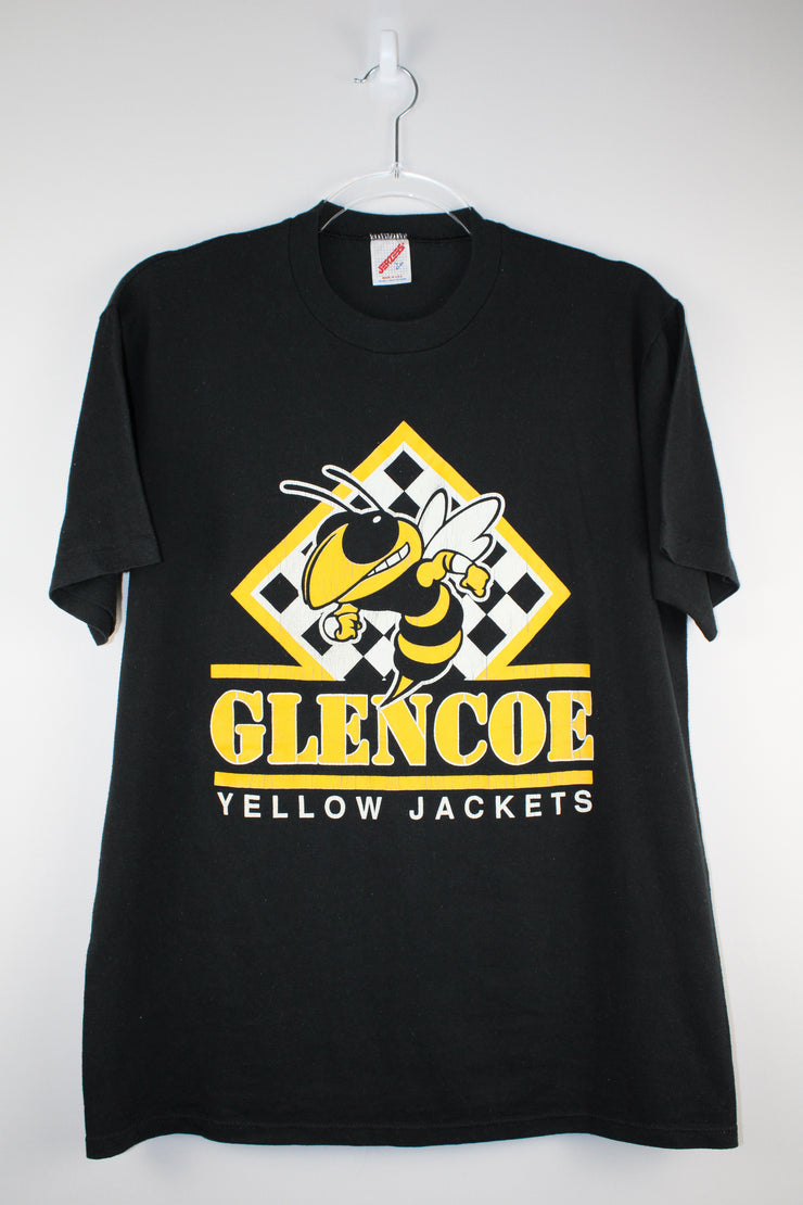 Glencoe Yellow Jackets Varsity American Football Black T-Shirt (M)