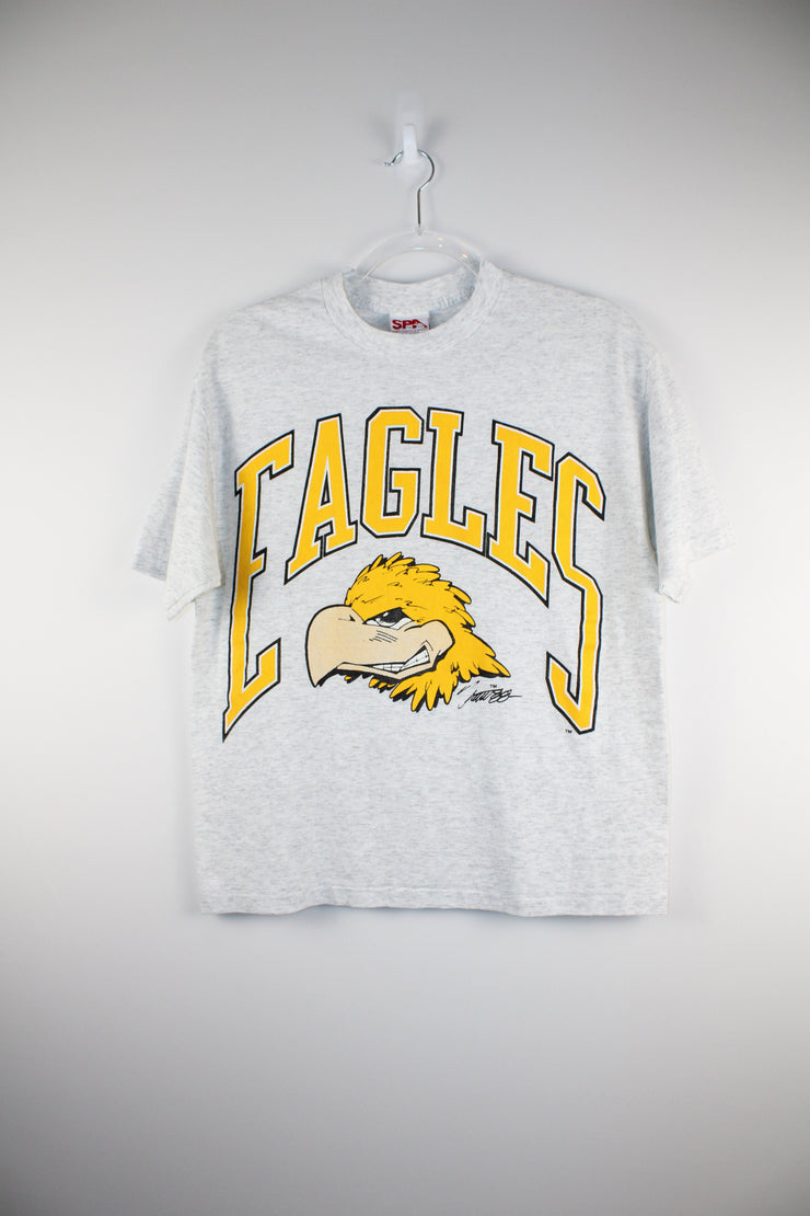 NFL Eagles Retro American Football Grey T-Shirt (M)
