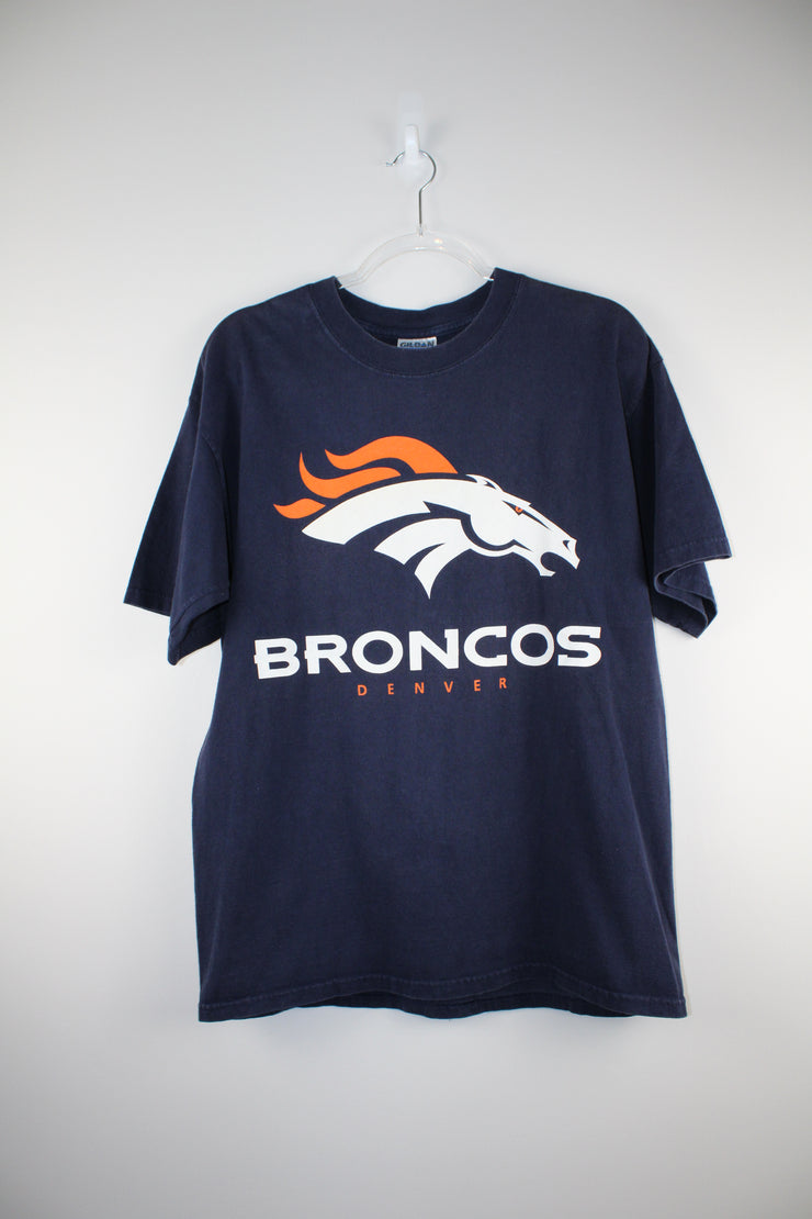 NFL Denver Broncos Vintage Teams Navy Blue T-Shirt (M)