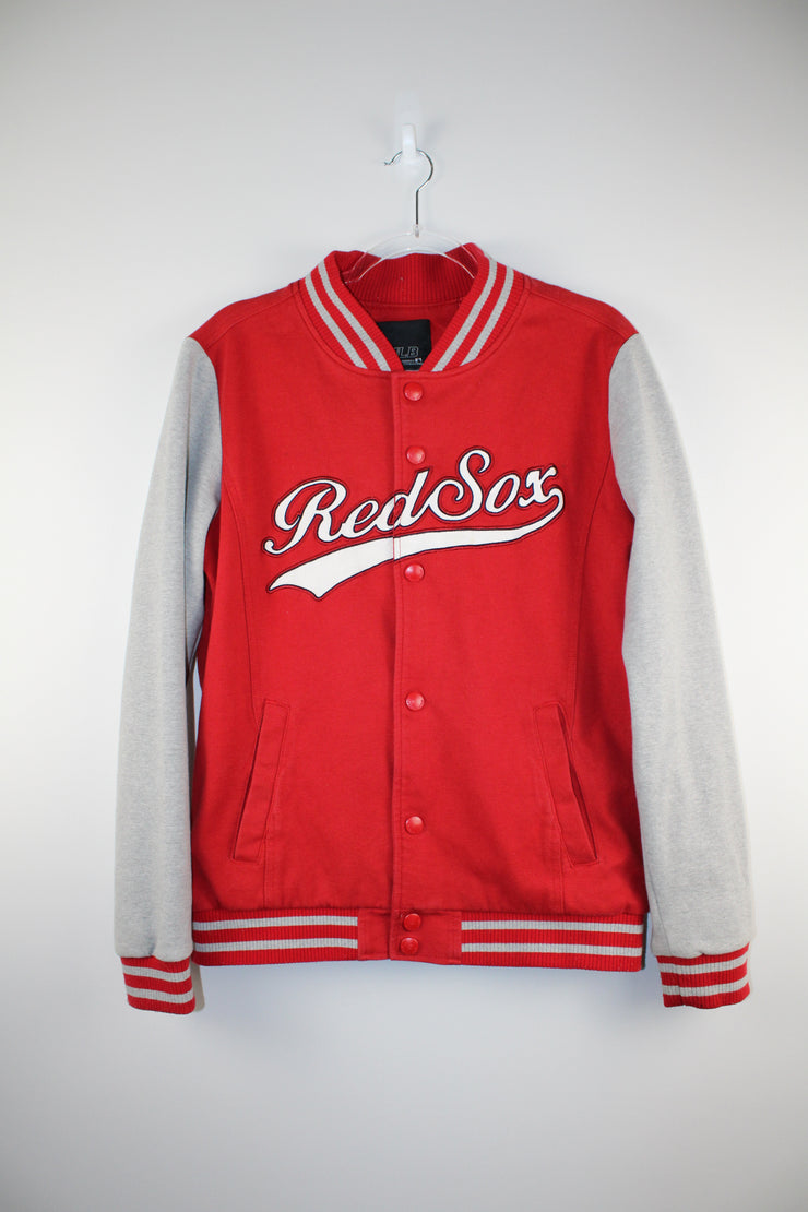 MLB Redsox Baseball Retro Varsity Style Red Jacket (M)