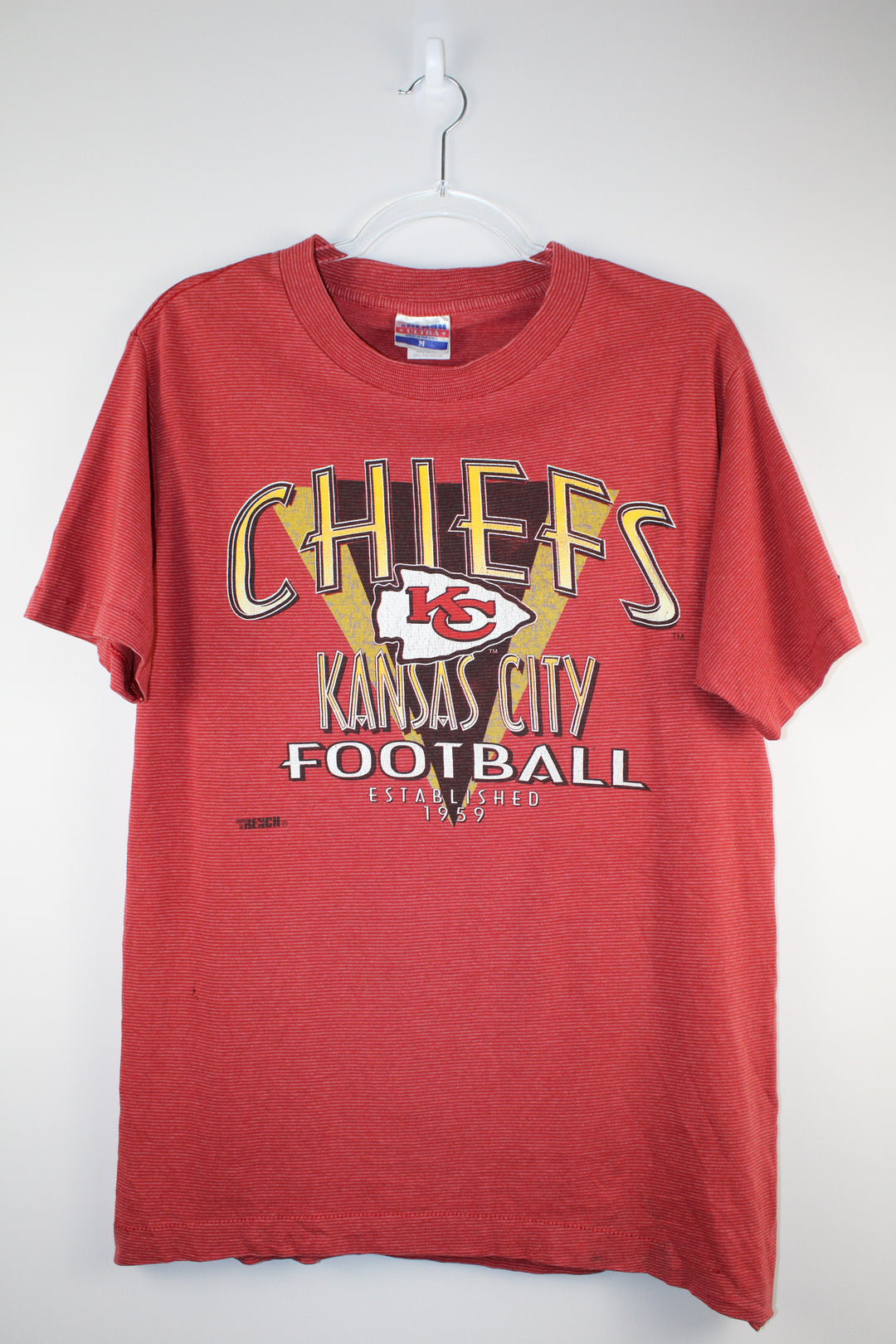 1959 NFL Kansas City Chiefs Football Red T Shirt M