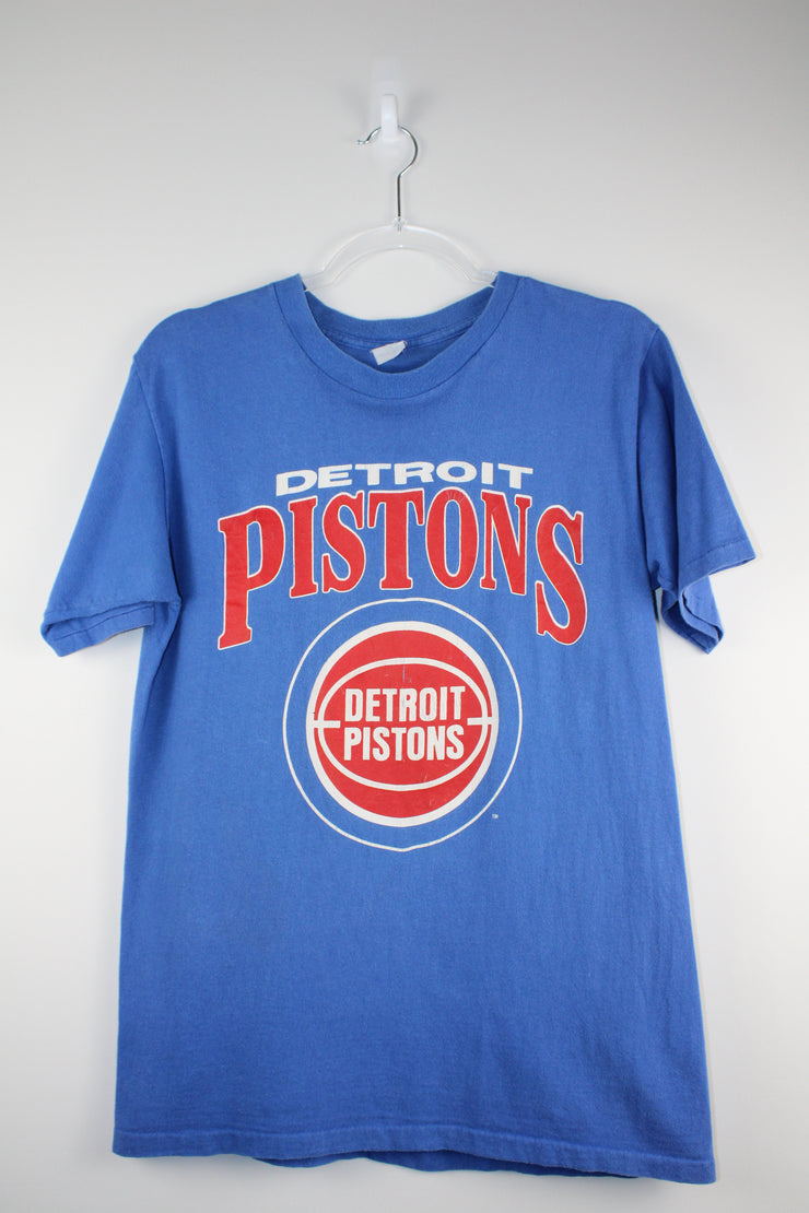 NBA Detroit Pistons Basketball Blue T-Shirt (S)