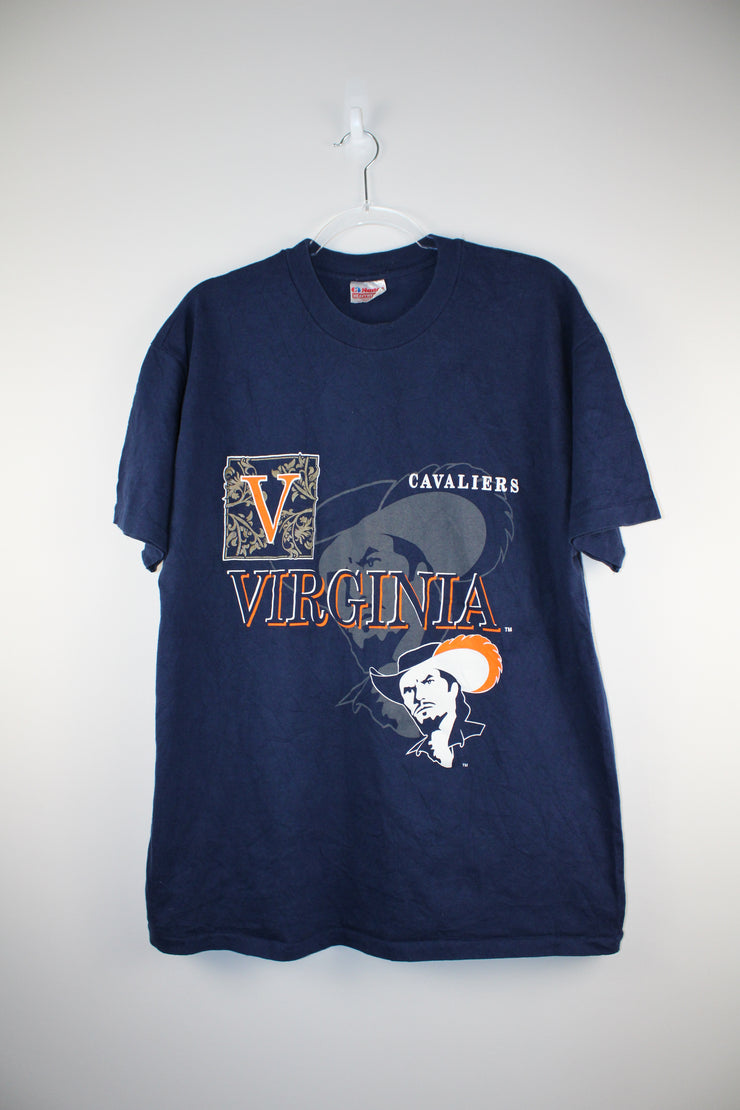 Virginia Cavaliers American Football Navy Blue T-Shirt (XL)